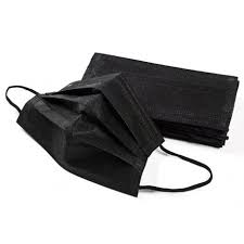 Masque hygiène 3plis (95%) NOIR - 50 pcs